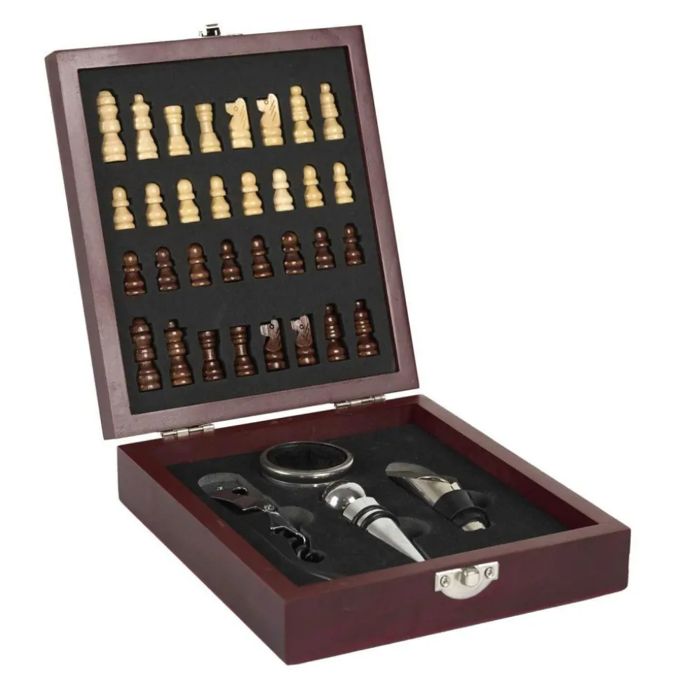 Zestaw do wina z grą w szachy Wine&Chess