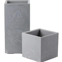 Zestaw donic na kółkach Betonique Słupek szary beton 2 szt