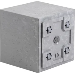 Zestaw donic na kółkach Betonique Słupek szary beton 2 szt