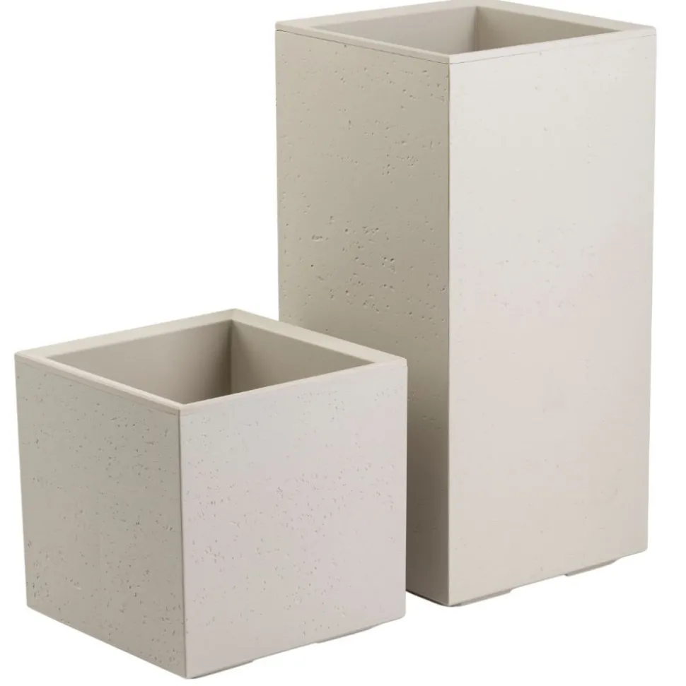 Zestaw donic na kółkach Betonique Słupek beton beż 2 szt