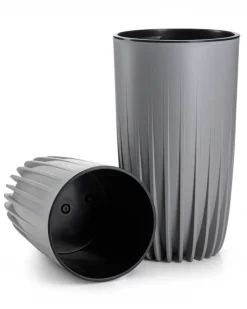 Zestaw donic Stripped wysokie szare
