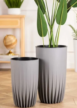 Zestaw donic Stripped wysokie szare