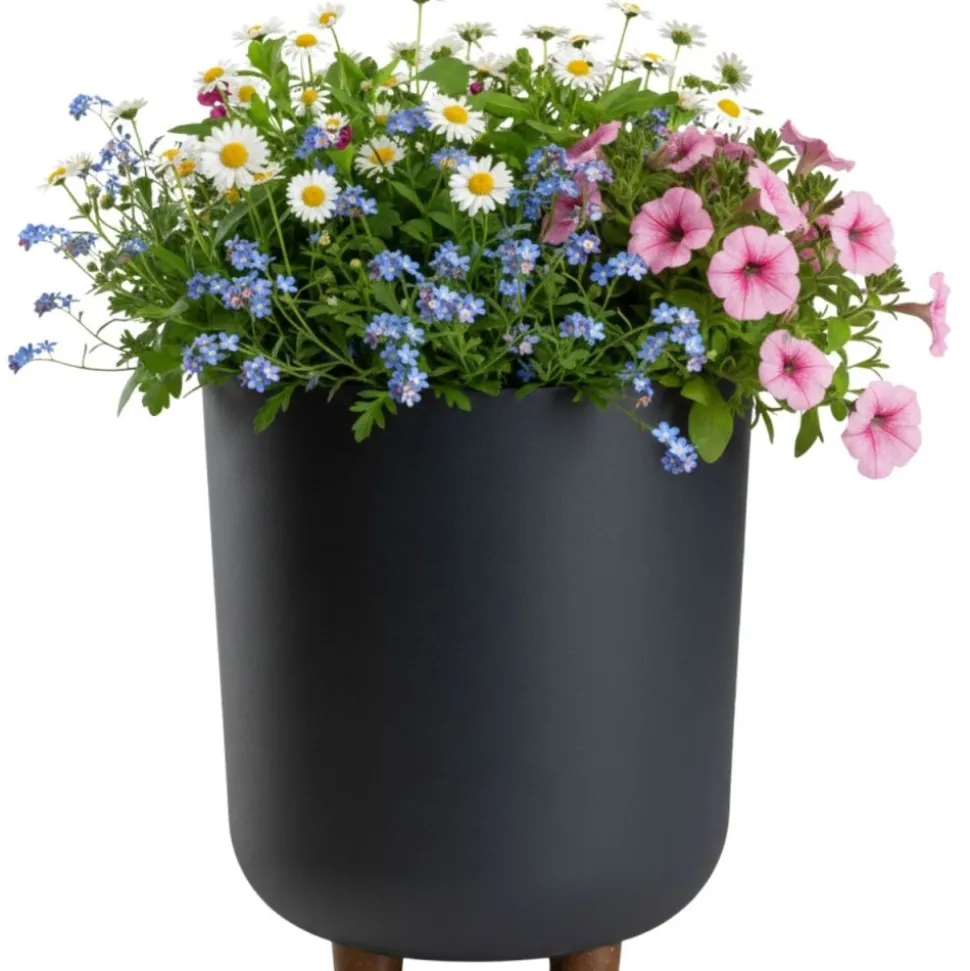 Zestaw donic TERRA na nóżkach recykling antracyt 2 szt