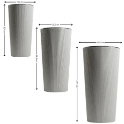 Zestaw donic URBANIKA ECO wood szary 3 szt