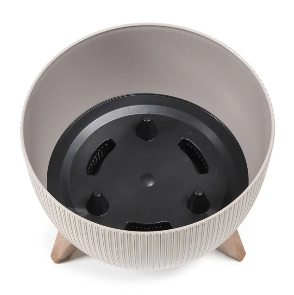 Zestaw doniczek Rosa linea Eco wood zielone