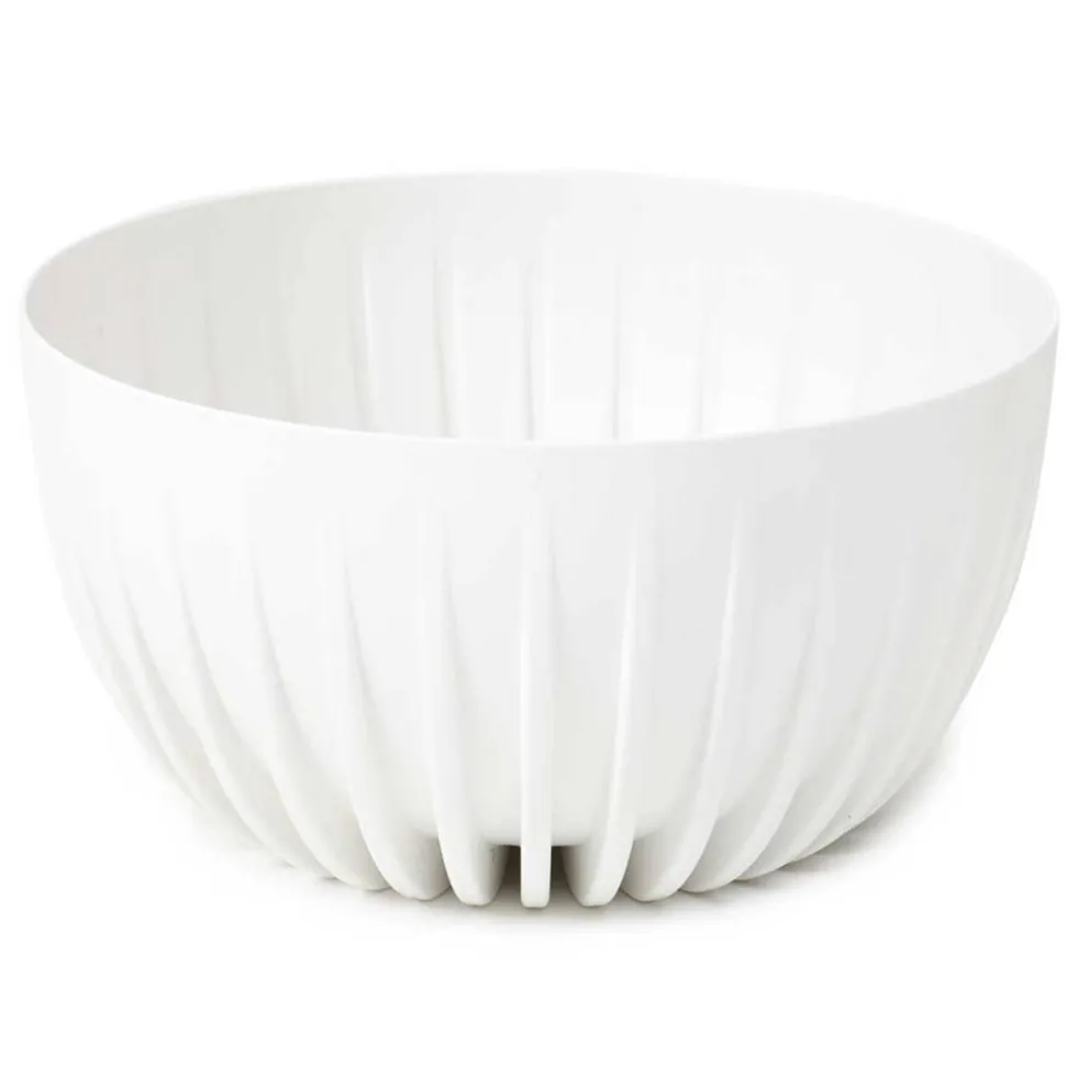 Zestaw doniczek Stripped Eco recykling białe