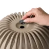 Zestaw doniczek Stripped Eco recykling antracyt