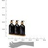 Zestaw dozowników łazienkowych w kolorze czarnym 3x500 ml