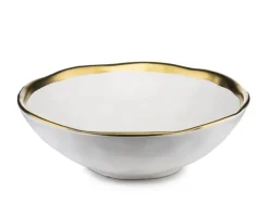 Zestaw dwóch talerzy LISSA WHITE GOLD