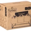 Zestaw filiżanek do espresso 100 ml miodowe