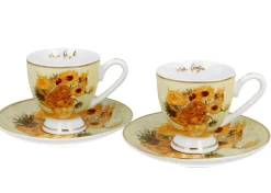 Zestaw filiżanek espresso Van Gogh Sunflowers 90 ml 2 szt