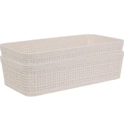 Zestaw koszy z tworzywa sztucznego 2 szt. 25,3x13,3x6 cm