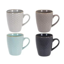 Zestaw kubków ceramicznych 4 szt 300 ml