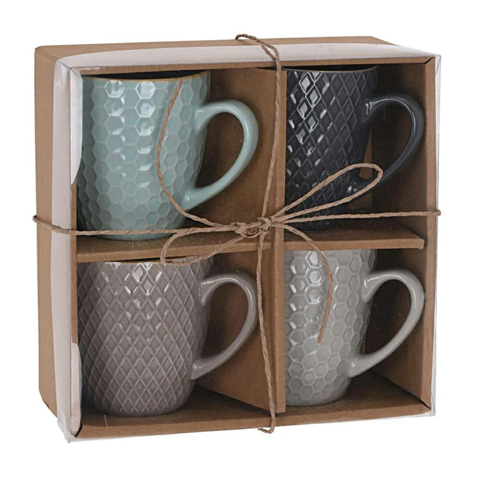 Zestaw kubków ceramicznych 4 szt 300 ml