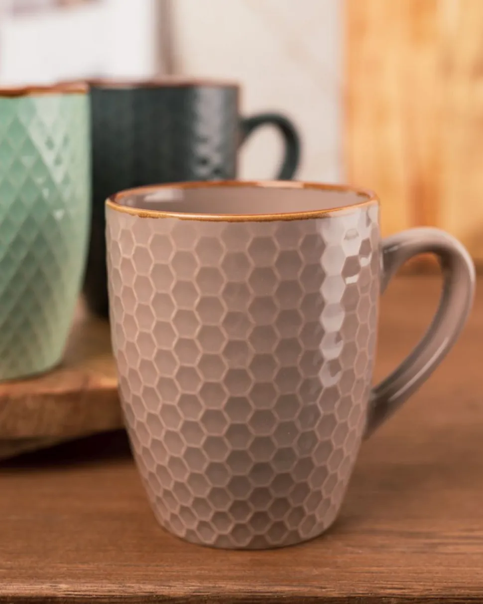 Zestaw kubków ceramicznych 4 szt 200 ml