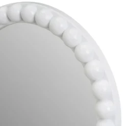 Zestaw luster ściennych okrągłe białe 3 szt.