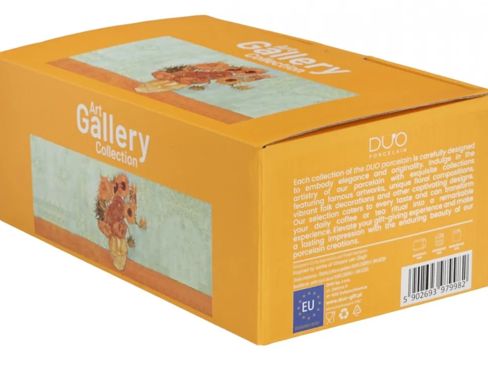 Zestaw śniadaniowy filiżanka ze spodkiem Van Gogh Sunflowers