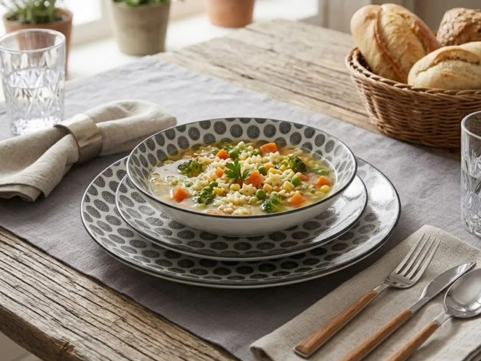 Zestaw obiadowy dla 6 osób Bohemia Round