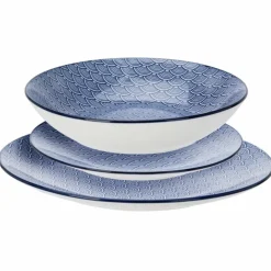 Zestaw obiadowy 18-elementowy Nordic Blue