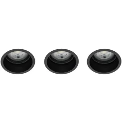 Zestaw opraw podtynkowych CUP 3 PC SET czarny 3xGU10