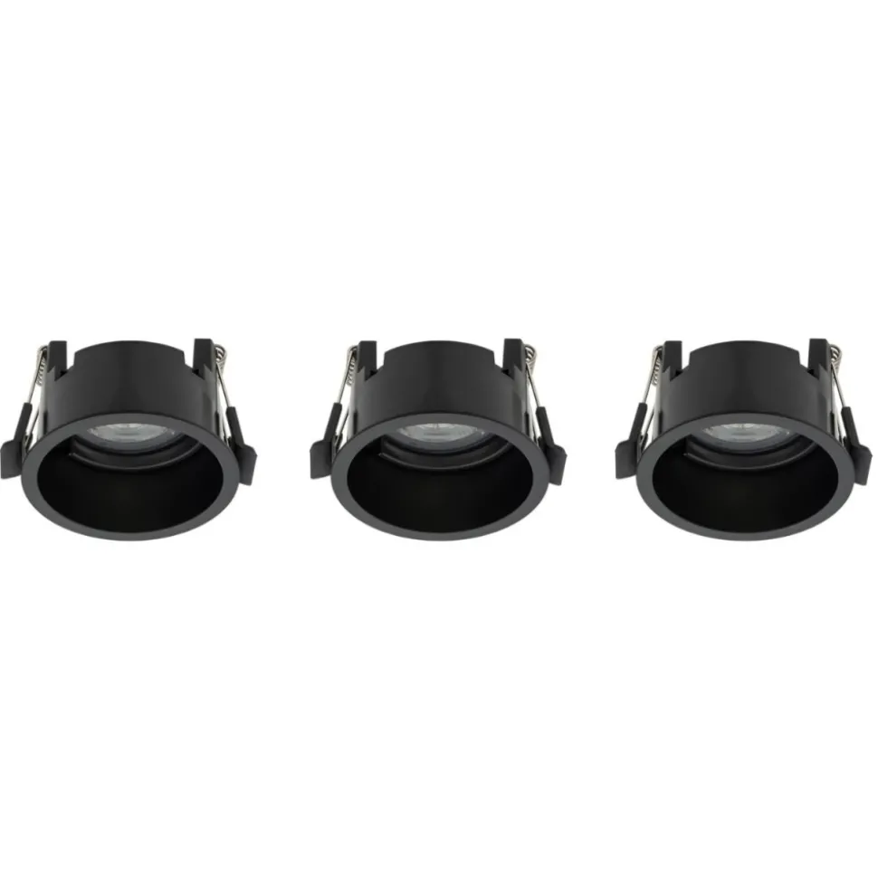 Zestaw opraw podtynkowych CUP 3 PC SET czarny 3xGU10