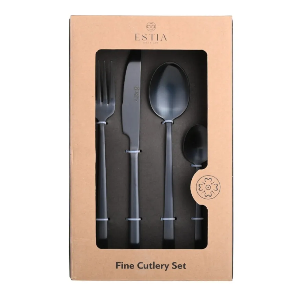 Zestaw sztućców 24 el. Prestige Black
