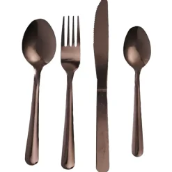 Zestaw sztućców Copper 16 el miedziane