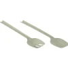 Zestaw sztućców do sałatek zielony 29 cm