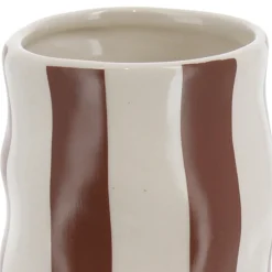 Zestaw łazienkowy Nola 4 el pasy mocha * TENDANCE Discount