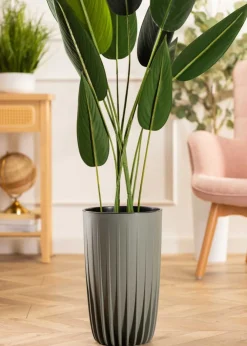 Zestaw donic Stripped wysokie szarozielone * HowHomely Outlet