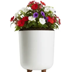 Zestaw donic TERRA na nóżkach recykling kremowe 2 szt * HowHomely Clearance