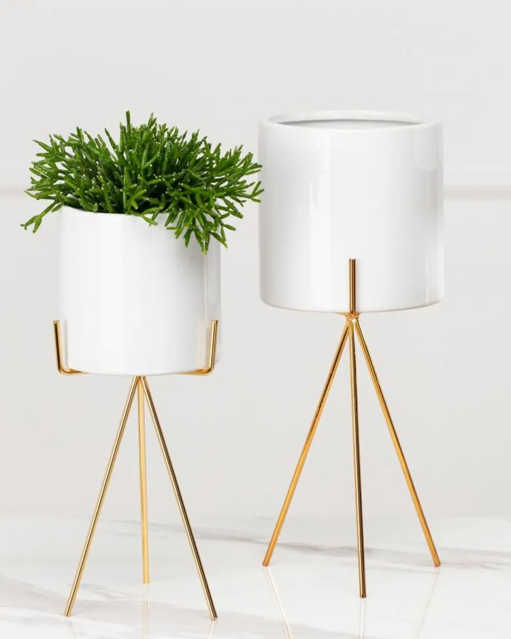 Zestaw 2 doniczek EMMA White 28cm i 32cm * HowHomely Best