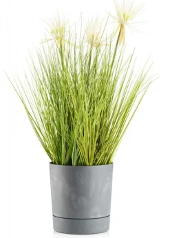 Zestaw donic z podstawką Azalea recykling szary beton * HowHomely Sale