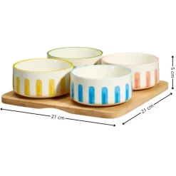 Zestaw do serwowania 5 el. Sunny Stripes * HowHomely
