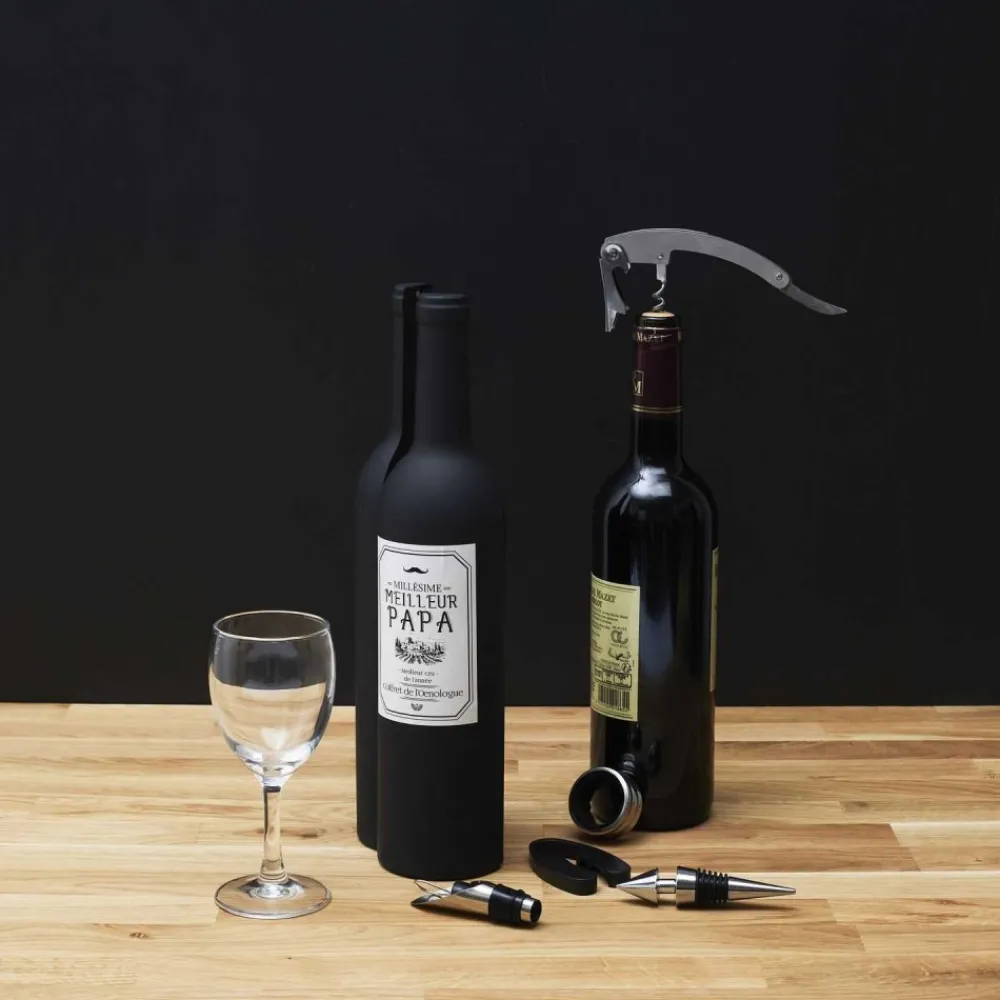 Zestaw do wina BOTTLE BOX 5-częściowy * HowHomely Clearance