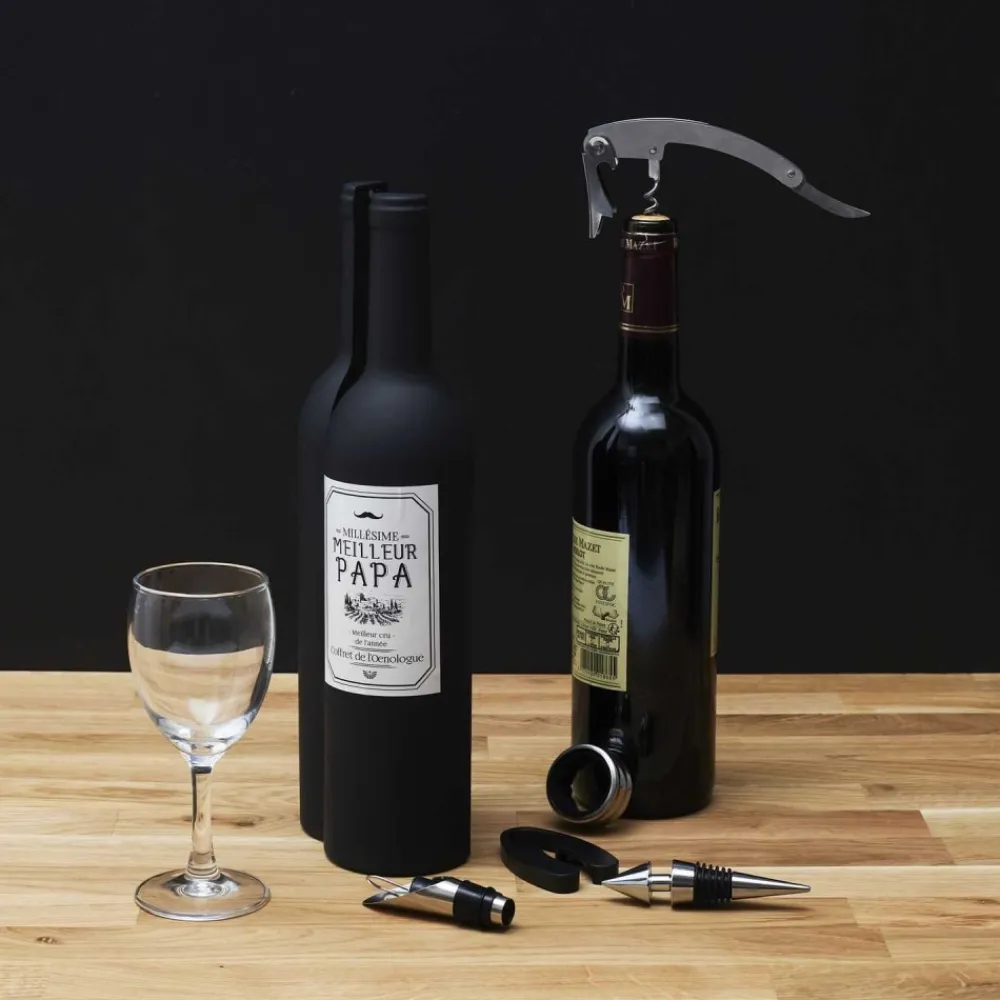 Zestaw do wina BOTTLE BOX 5-częściowy * HowHomely Clearance