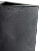 Zestaw dużych nowoczesnych donic Czarny beton 3 szt * HowHomely Hot