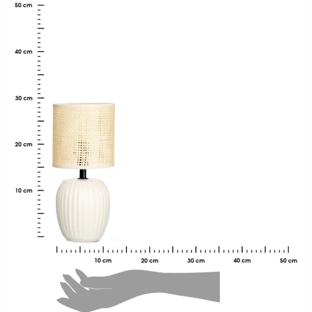 Zestaw dwóch lamp z beżowym abażurem * GIFTDECOR Discount