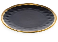 Zestaw dwóch talerzy LISSA BLACK GOLD * HowHomely Discount
