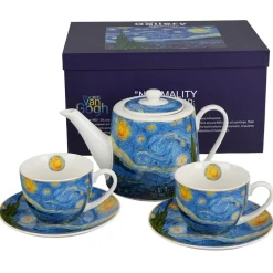 Zestaw dzbanek z filiżankami STARRY NIGHT Van Gogh * Duo New