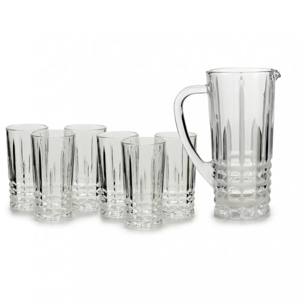 Zestaw 7 el szklanki 6x 250 ml dzbanek 1L * VIVALTO