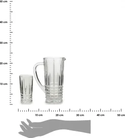 Zestaw 7 el szklanki 6x 250 ml dzbanek 1L * VIVALTO
