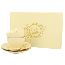 Zestaw 2 filiżanek do espresso Ecru Nina 120 ml * Duo Outlet