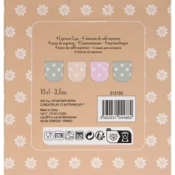 Zestaw 4 filiżanek do espresso Margot 100 ml * Secret de Gourmet Sale