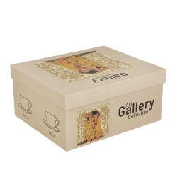 Zestaw 2 filiżanek Ecru Klimt THE KISS 250 ml * Duo Outlet