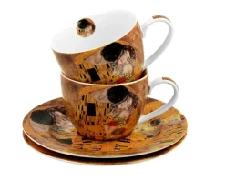 Zestaw 2 filiżanek espresso Klimt The Kiss 90 ml * Duo