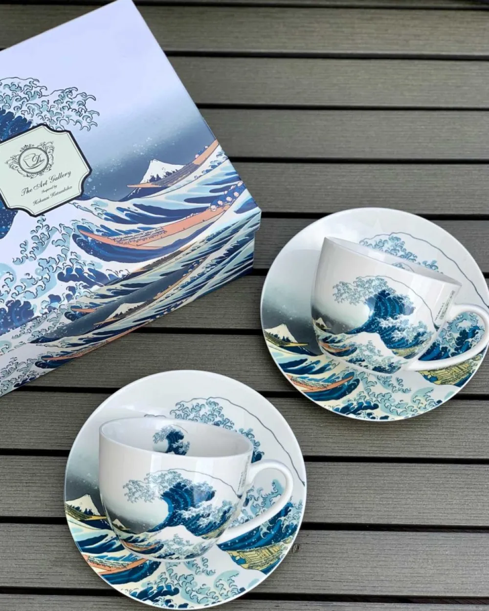 Zestaw 2 filiżanek espresso 90 ml Hokusai The Great Wave * Duo Online