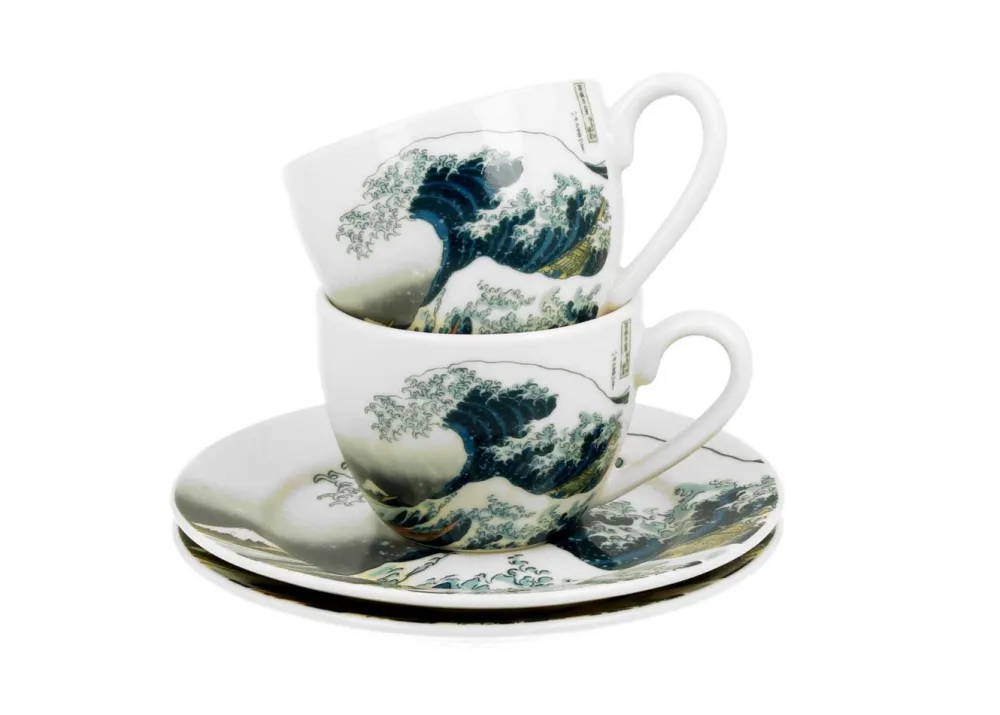 Zestaw 2 filiżanek espresso 90 ml Hokusai The Great Wave * Duo Online