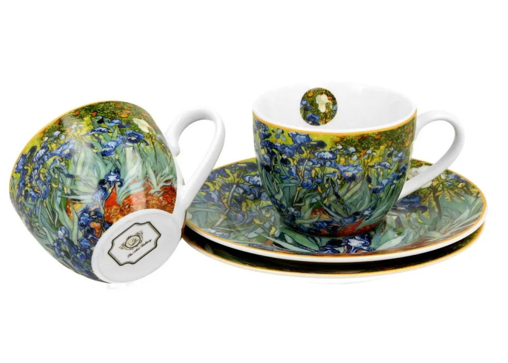 Zestaw 2 filiżanek espresso 90 ml Van Gogh Irises * Duo