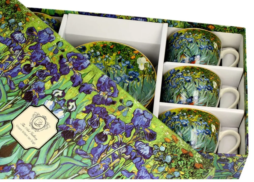 Zestaw 6 filiżanek Van Gogh Irises 250 ml * Duo Discount